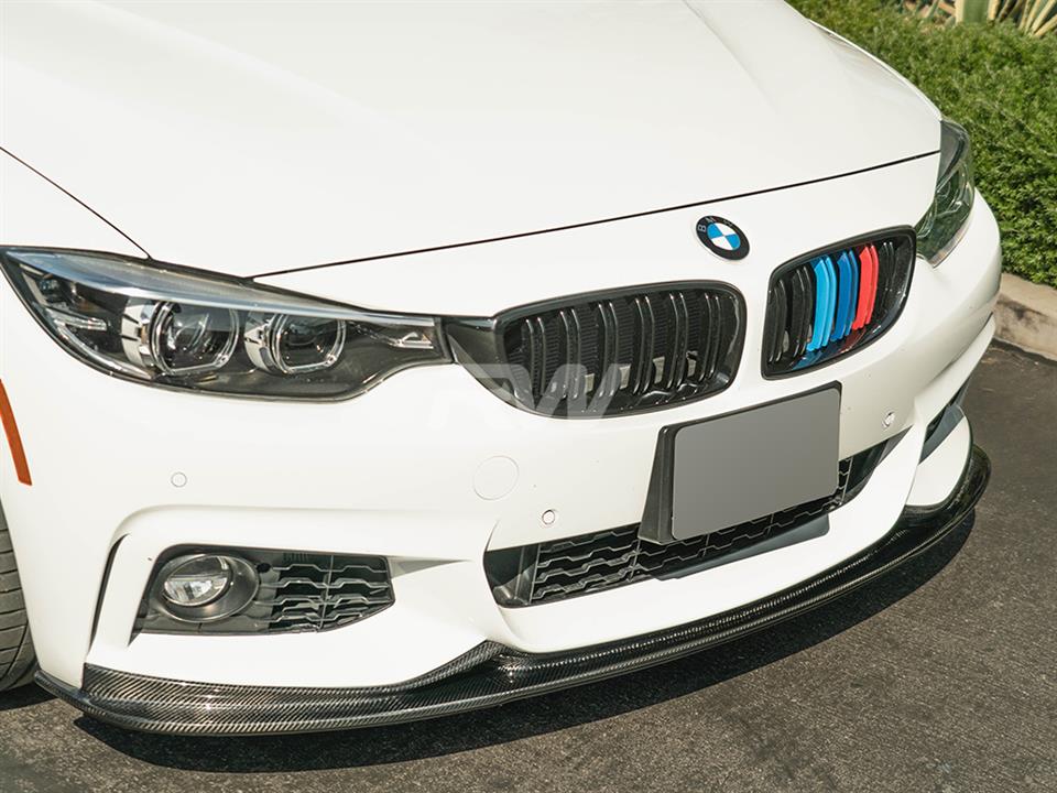 BMW F32 F33 F36 3D Style Carbon Fiber Front Lip Spoiler