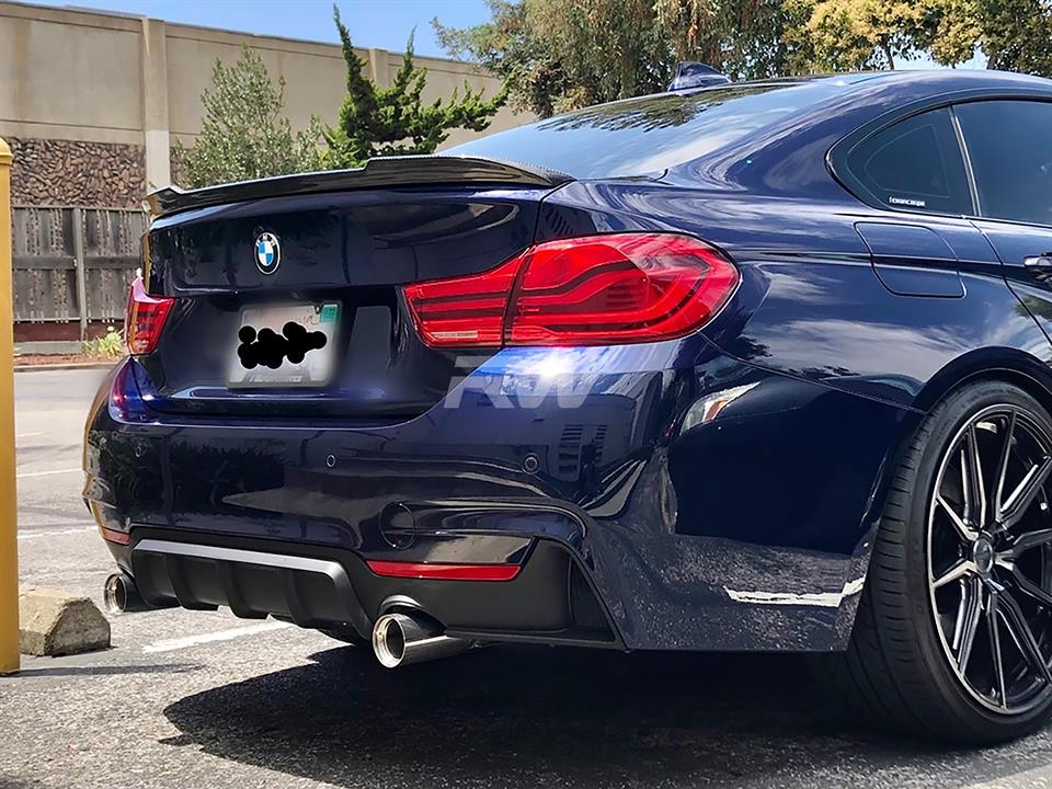 BMW F32 435i with an RW Performance Style Diffuser in Polypropylene 