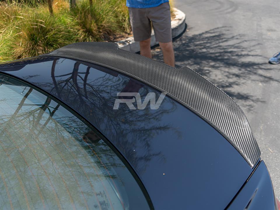 BMW F32 430i get a new RW GTX Style Carbon Fiber Trunk Spoiler
