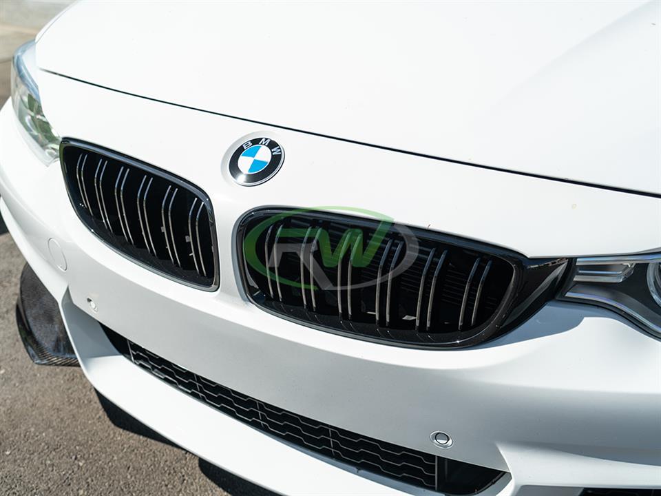 Gloss Black For BMW F32 F36 2014-2016 4 Series Front Bumper Kidney