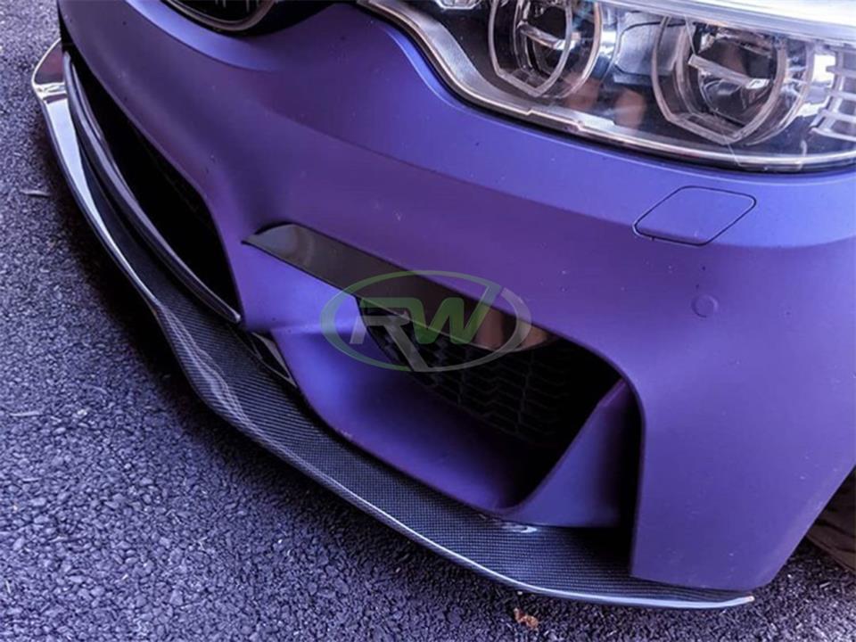 purple bmw f80 m3 with GTX CF front lip