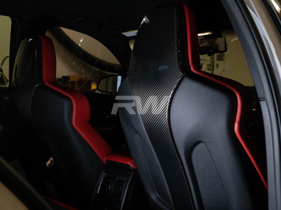 BMW F80 M3 F82 M4 Carbon Fiber Seat Backs