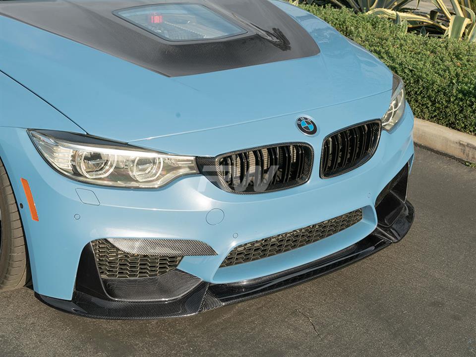 BMW F80 M3 and F82 F83 M4 gets a Varis Style Carbon Fiber Front Lip