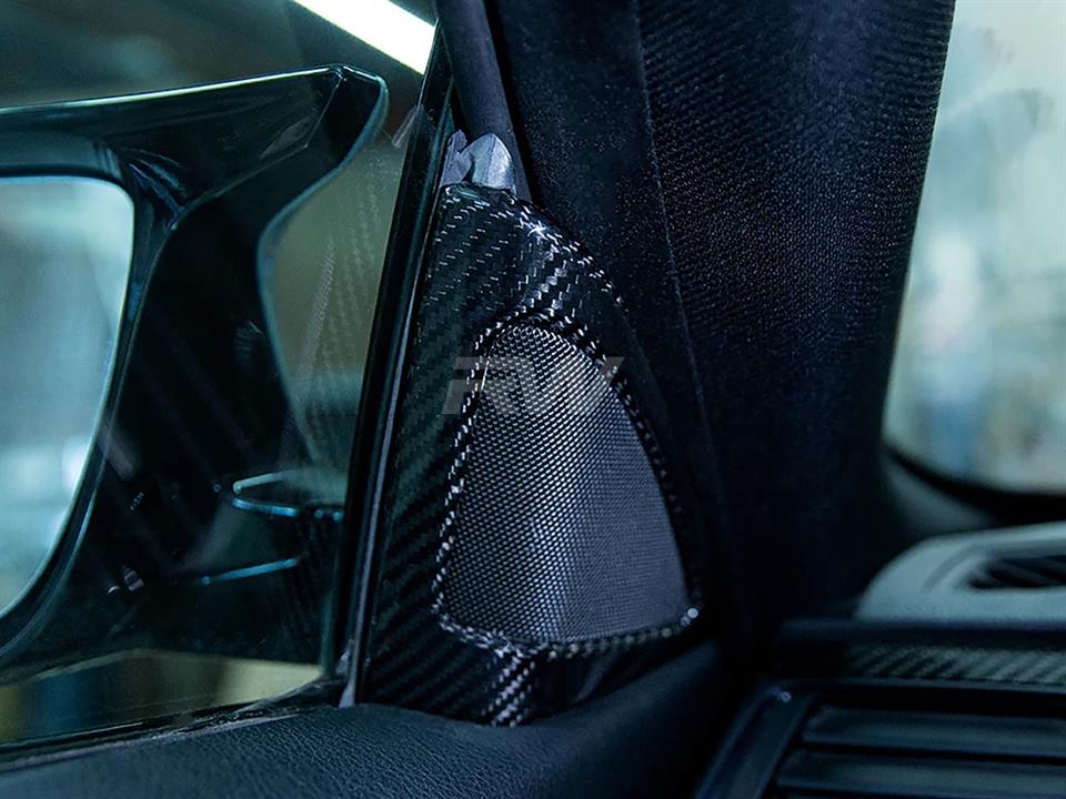 BMW F82 M4 and F32 4 Series Carbon Fiber Speaker Trims