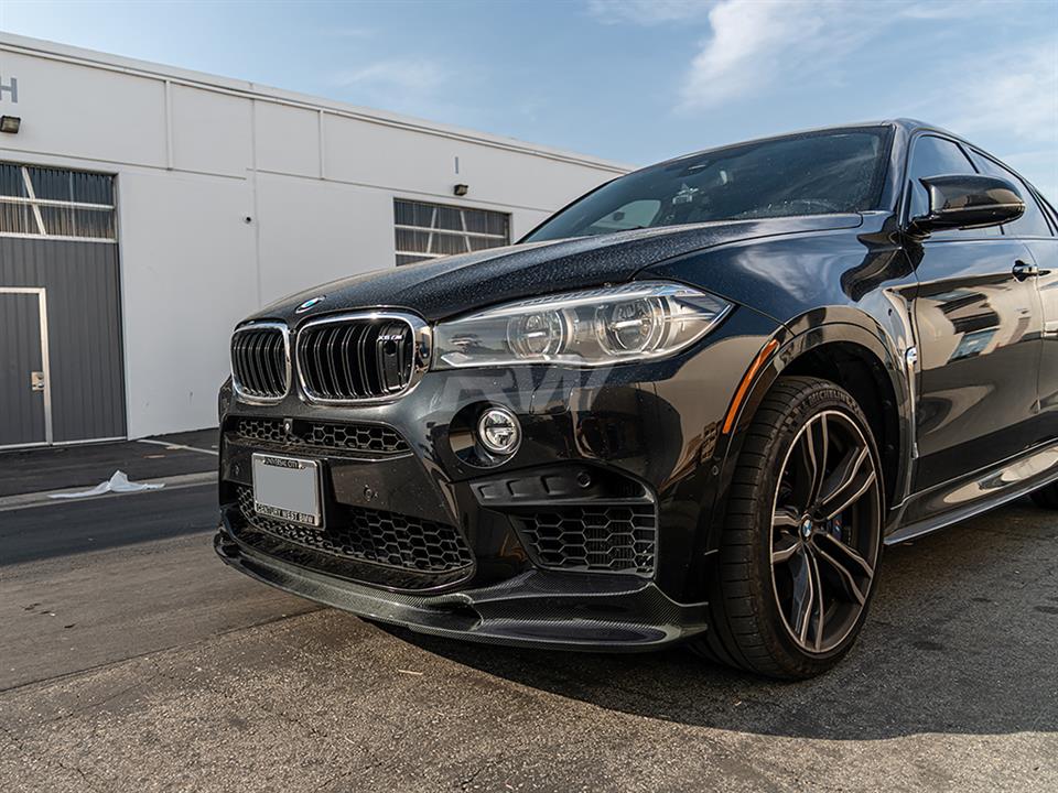 BMW F85 X5M F85 X6M 3D Style Carbon Fiber Front Lip