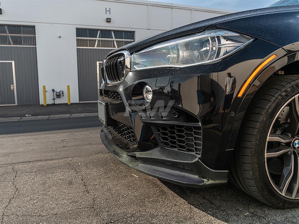 BMW F85 X5M F85 X6M 3D Style Carbon Fiber Front Lip