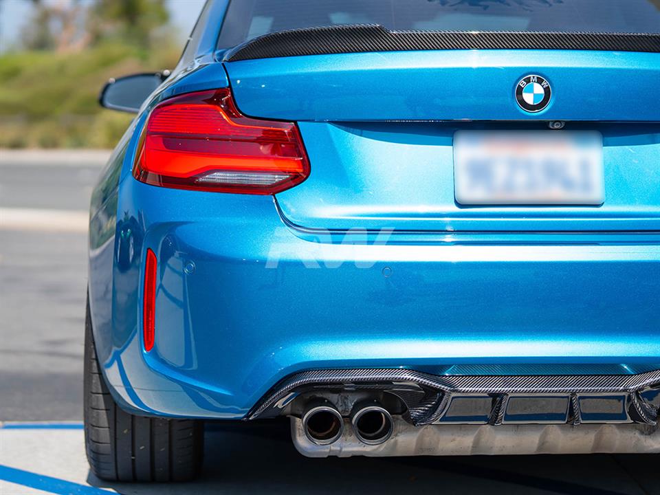 BMW F87 M2 installs a new DTM Carbon Fiber Rear Diffuser