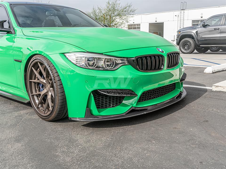 BMW F80 M3 with some Upper Forged Carbon Fiber Splitters