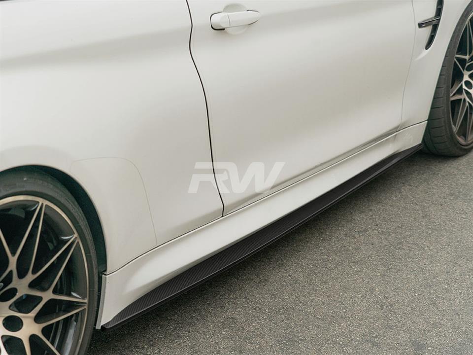BMW F82 F83 M4 receive a set of our Carbon Fiber Side Skirt Extensions