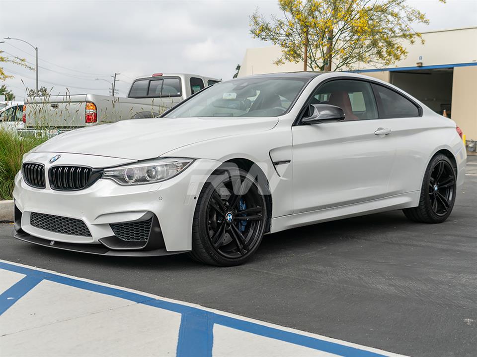 BMW F82 M4 with our Performance Style Plastic Front Lip and Splitters