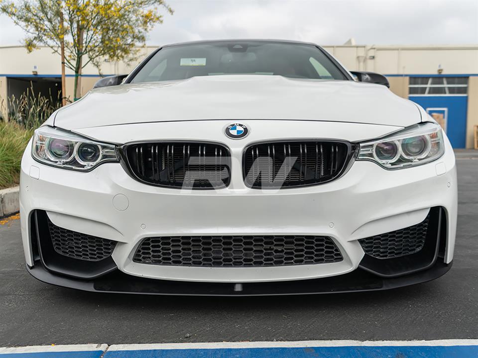 BMW F82 M4 with our Performance Style Plastic Front Lip and Splitters
