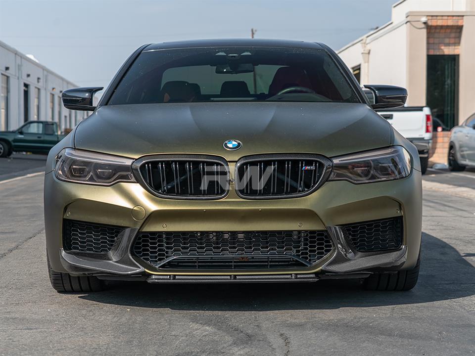 BMW F90 M5 receives a brand new RW Carbon Fiber Center Lip Spoiler