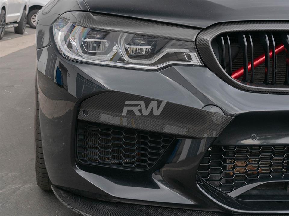 BMW G30 and F90 M5 Carbon Fiber Eyelids made by RW Carbon