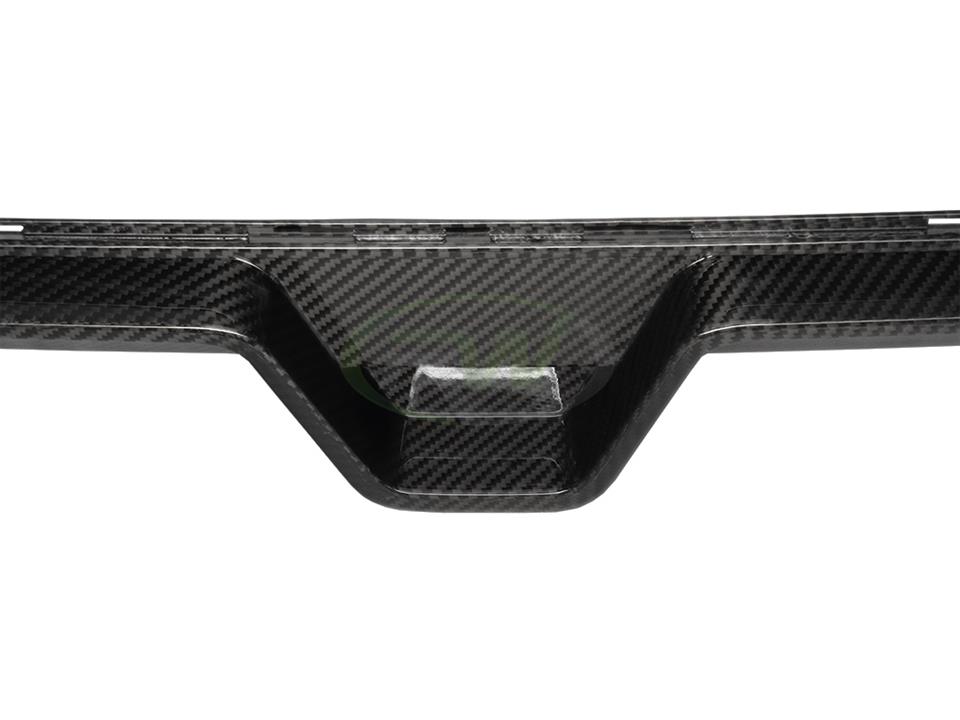 F90 CS style carbon fiber diffuser detail shot