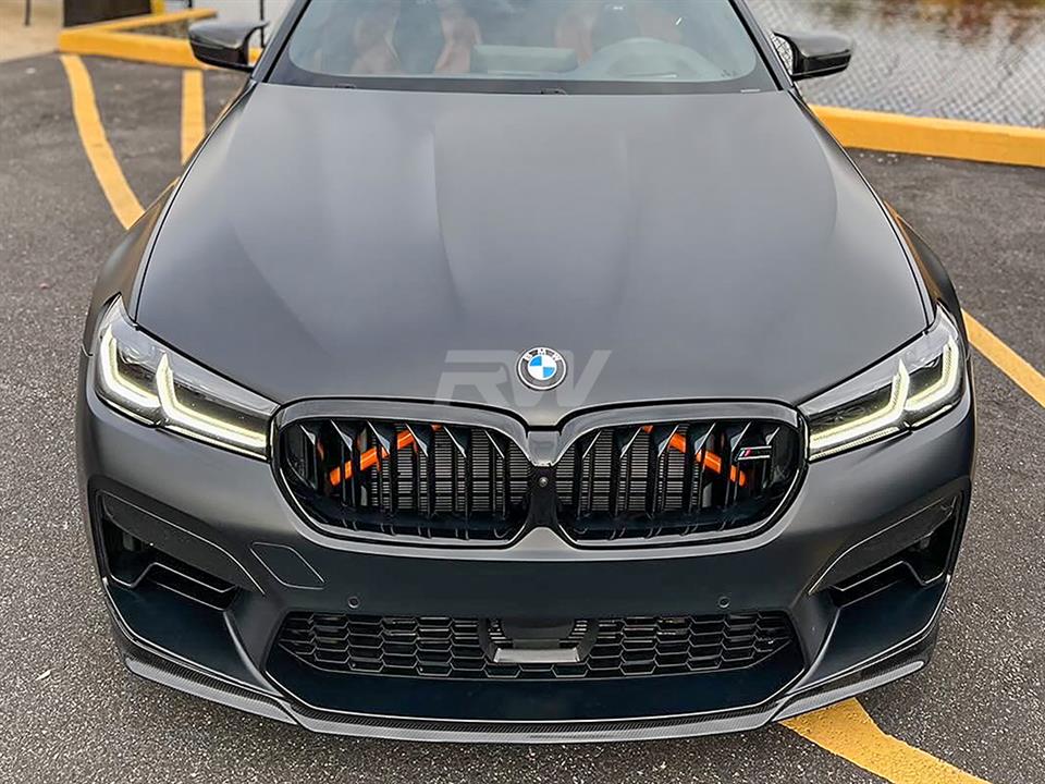 BMW F90 M5 LCI CS Style Full Carbon Fiber Front Lip