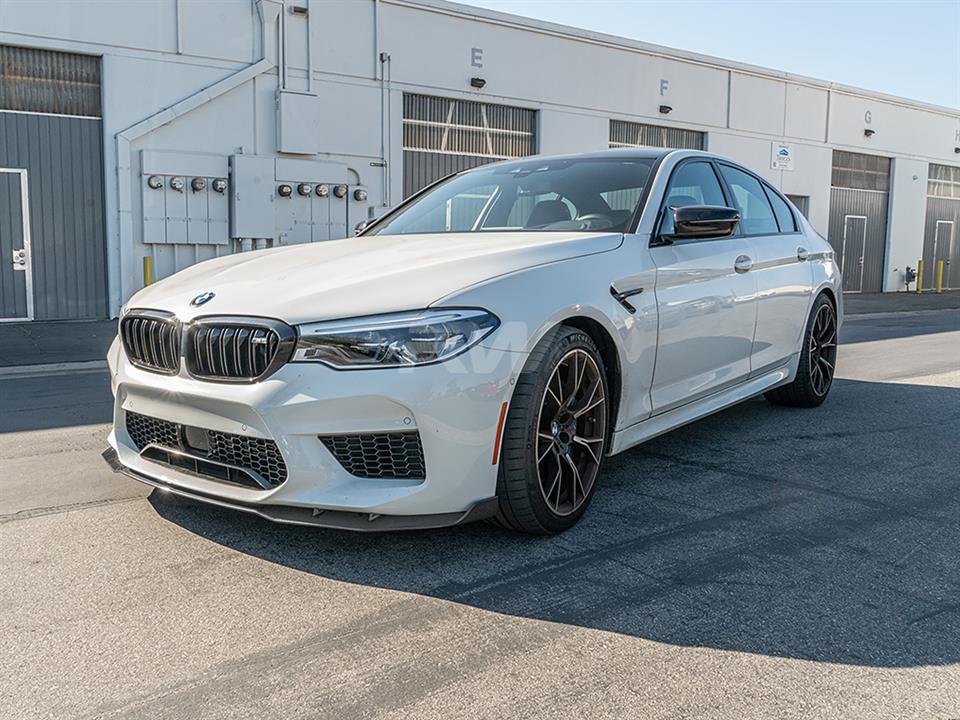 BMW F90 M5 equipped with a new Man Style Carbon Fiber Front Lip