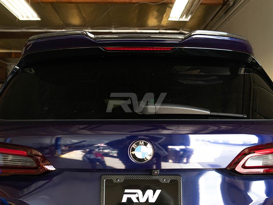 BMW F95 X5M RWS Carbon Fiber Roof Spoiler from RW