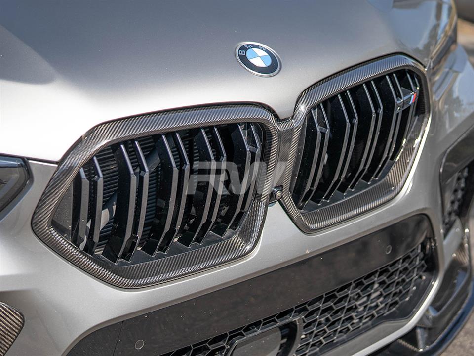 BMW G06 X6 F96 X6M Carbon Fiber Grille Replacement