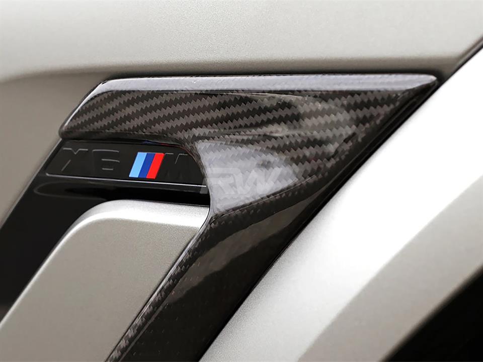 BMW F96 X6M with RW Carbon Fiber Side Vent Covers
