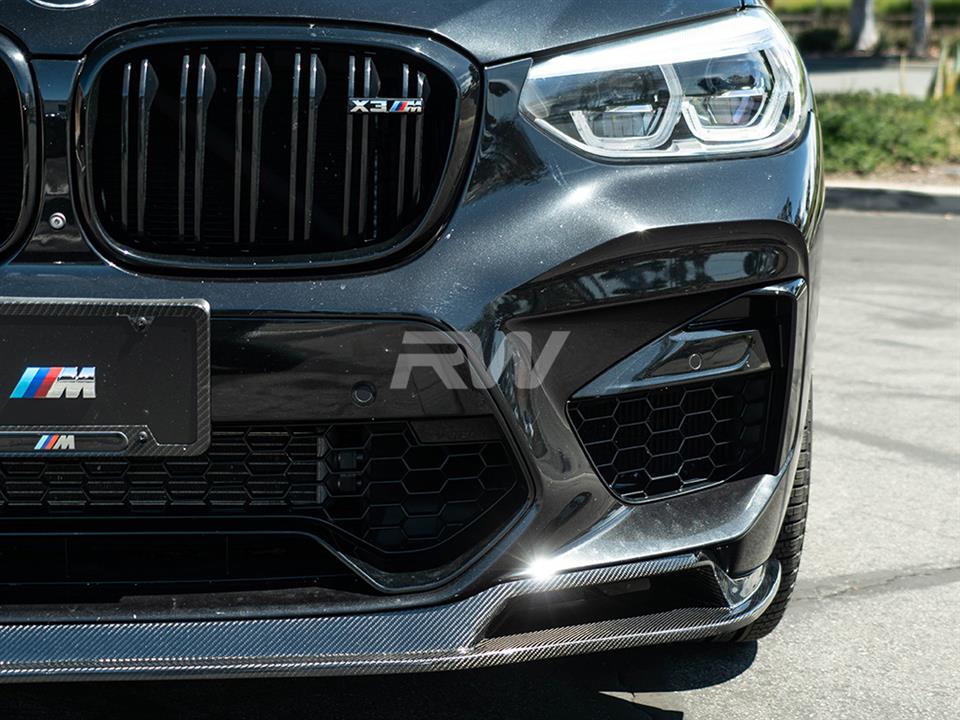 BMW F97 X3M and F98 X4M RWS Carbon Fiber Front Lip