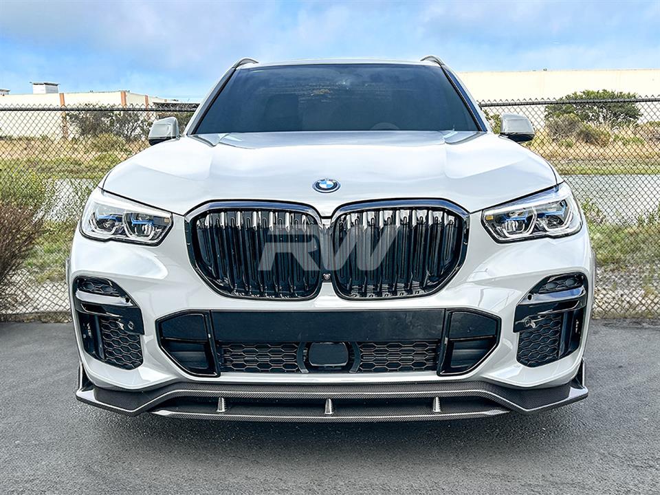 BMW G05 X5 Carbon Fiber Front Lip Spoiler