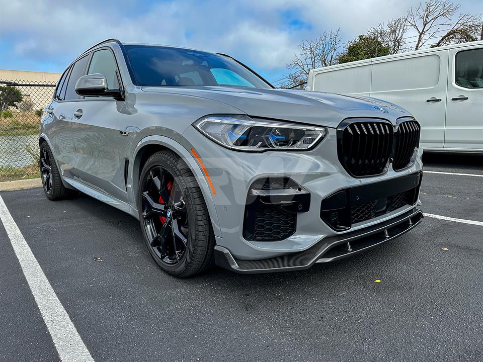  Real Carbon Fiber Front Lip for BMW X5 G05 2019-2021