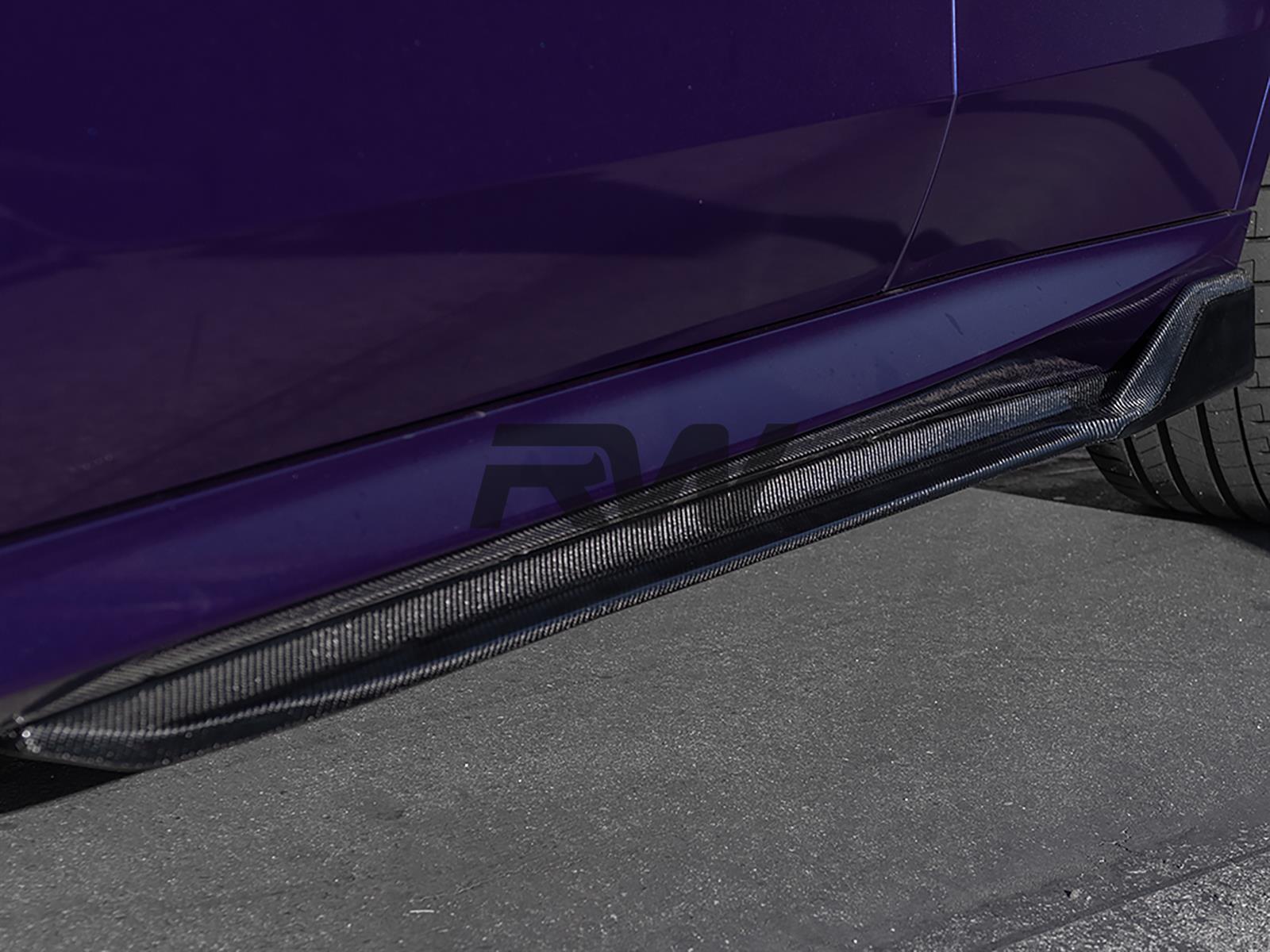 BMW G05 F95 X5M DTM Carbon Fiber Side Skirt Extensions
