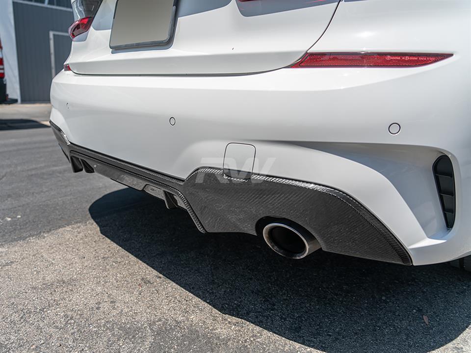 BMW G20 330i with a Performance Style Carbon Fiber Diffuser