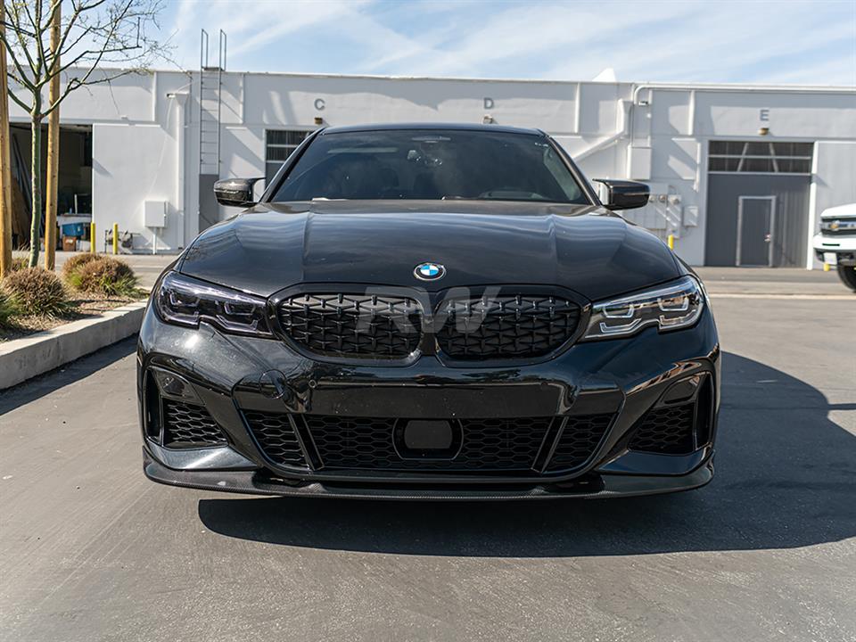 BMW G20 M340i gets a new 3D Style Carbon Fiber Front Lip Spoiler