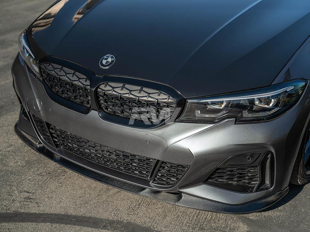 BMW G20 330i M340i 3D Style Carbon Fiber Front Lip Spoiler 2019 2020