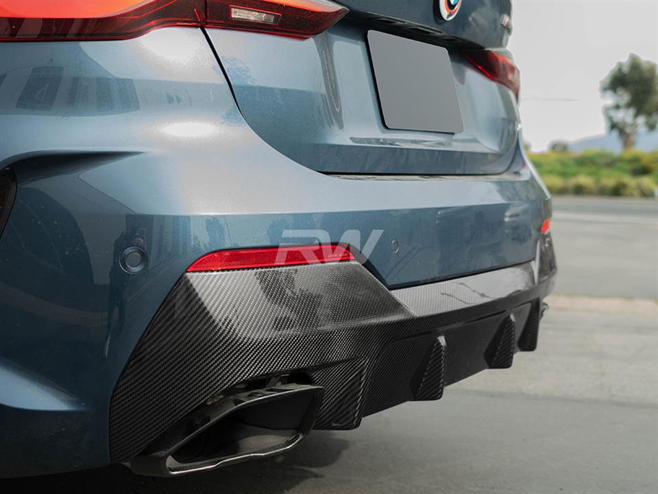 BMW G22 or G23 4-Series is showing off an RW Carbon Fiber Diffuser