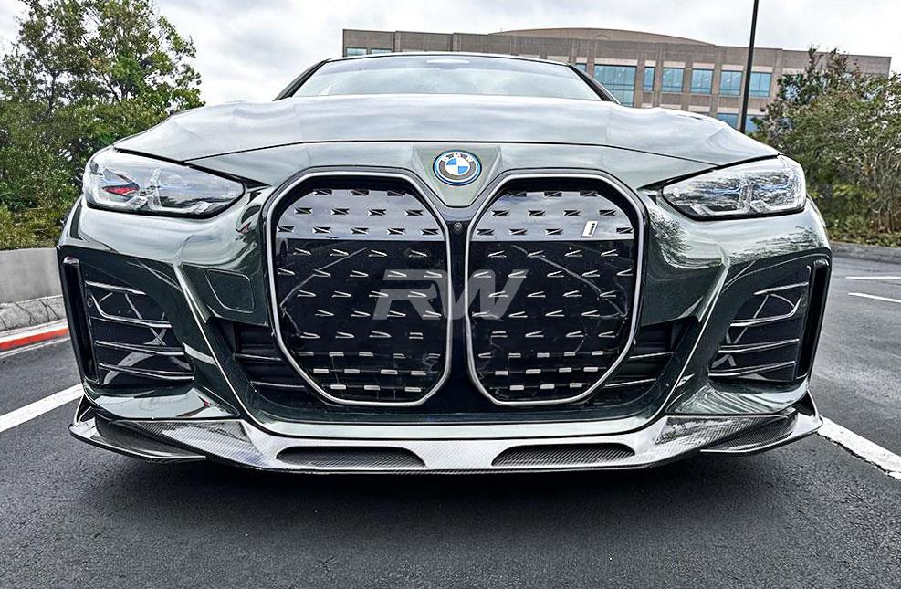 BMW G26 4-Series and i4 Full RW Carbon Fiber Front Lip