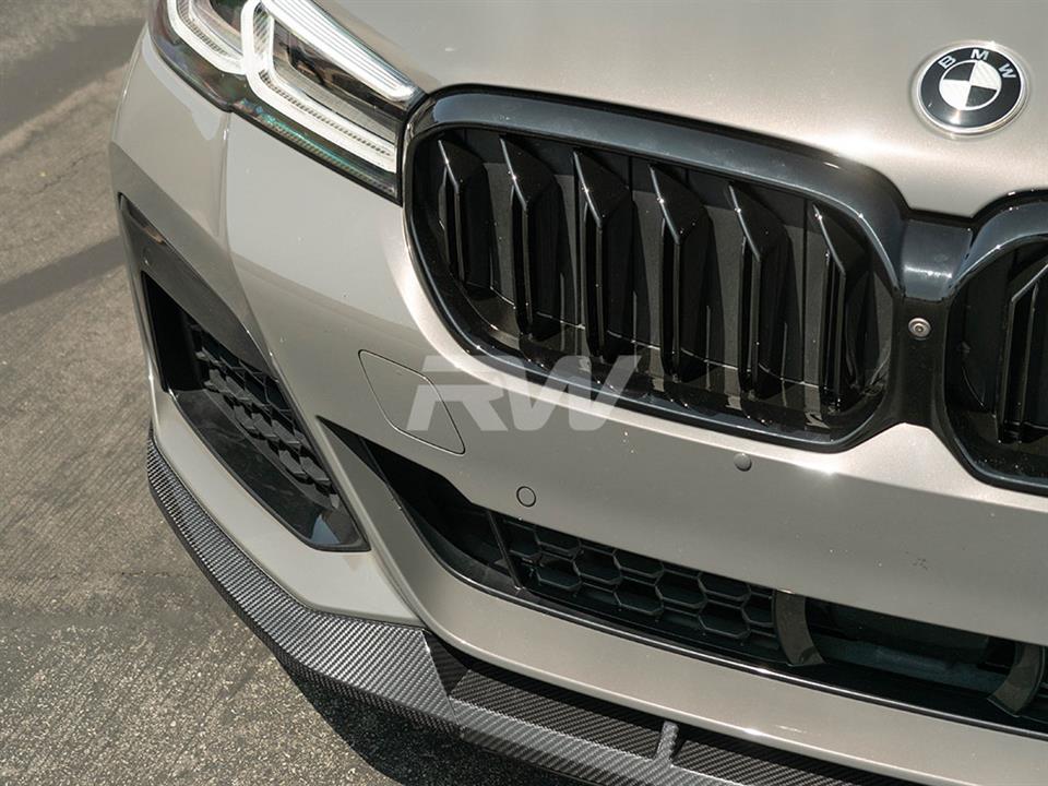 BMW G30 LCI Carbon Fiber Front Lip Spoiler 530i 540i m550i