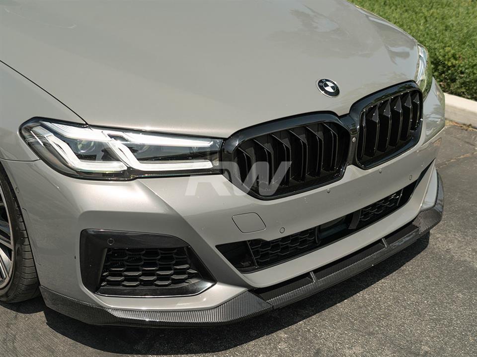 BMW G30 LCI Carbon Fiber Front Lip Spoiler 530i 540i m550i