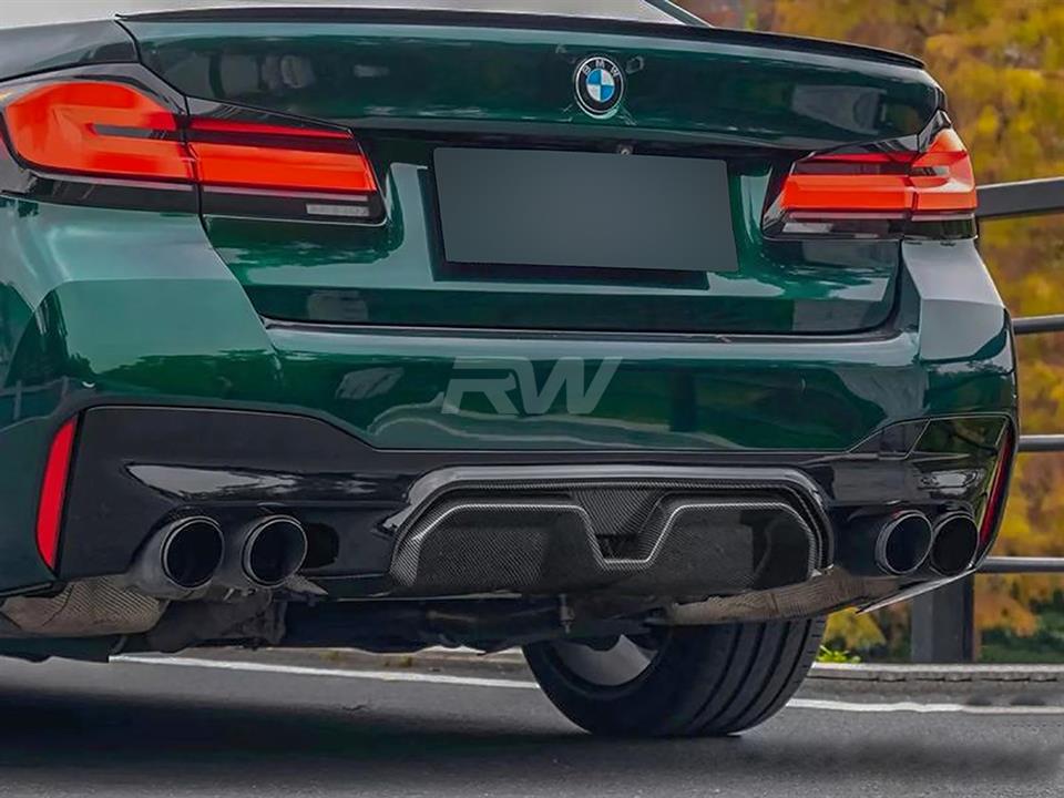 BMW G30 5-Series M550i with a CS Style Carbon Fiber Diffuser