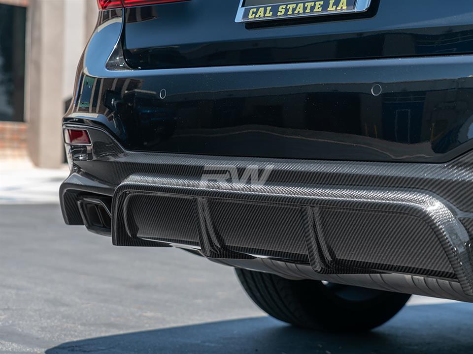 BMW G30 EC Style Carbon Fiber Rear Diffuser