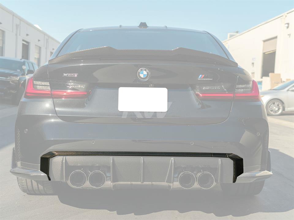 carbon fiber diffuser trim for the G80 M3 and G82/G83 M4