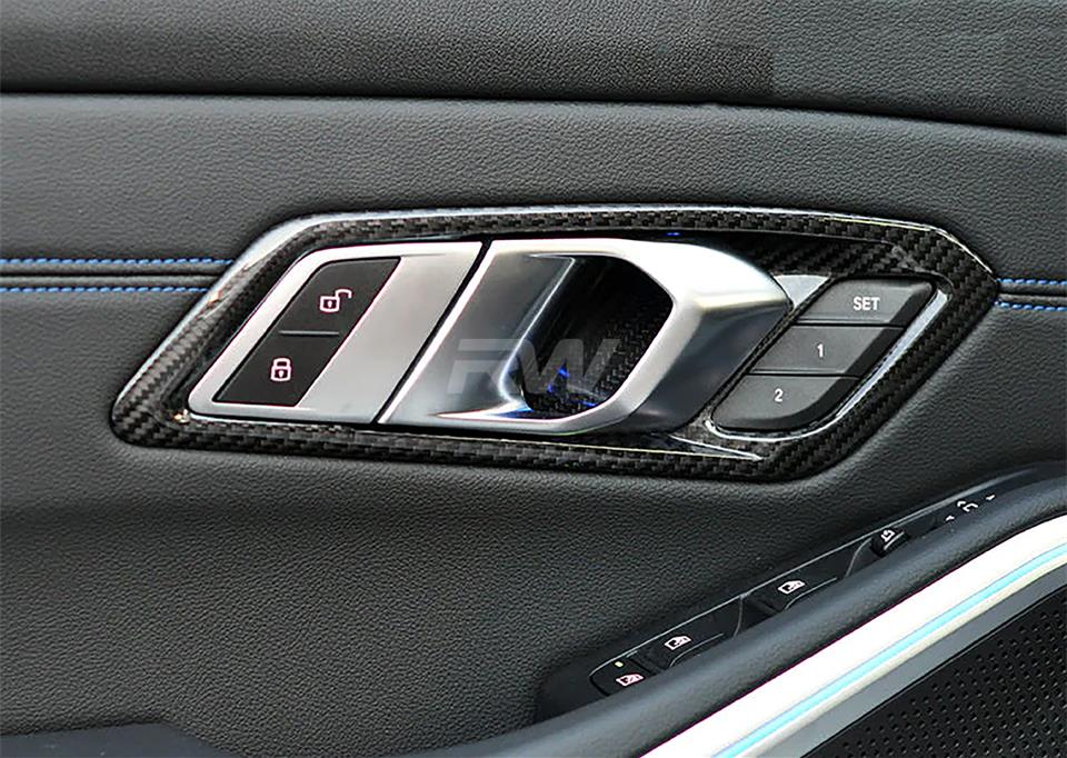 Carbon Fiber Door Handle Trims for BMW G80 M3