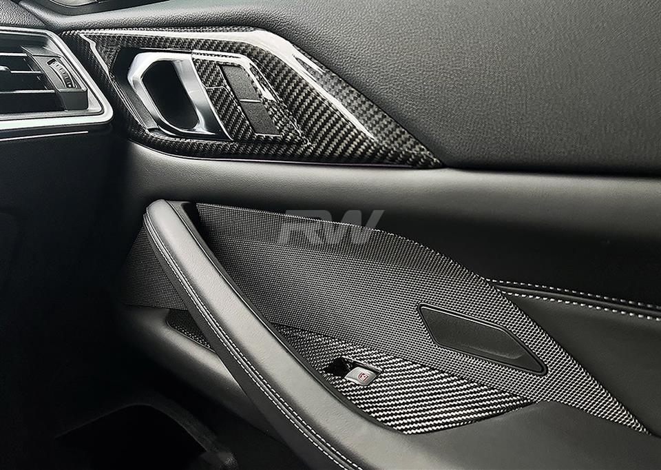 BMW G82 G83 M4 Carbon Fiber Door Handle Trims