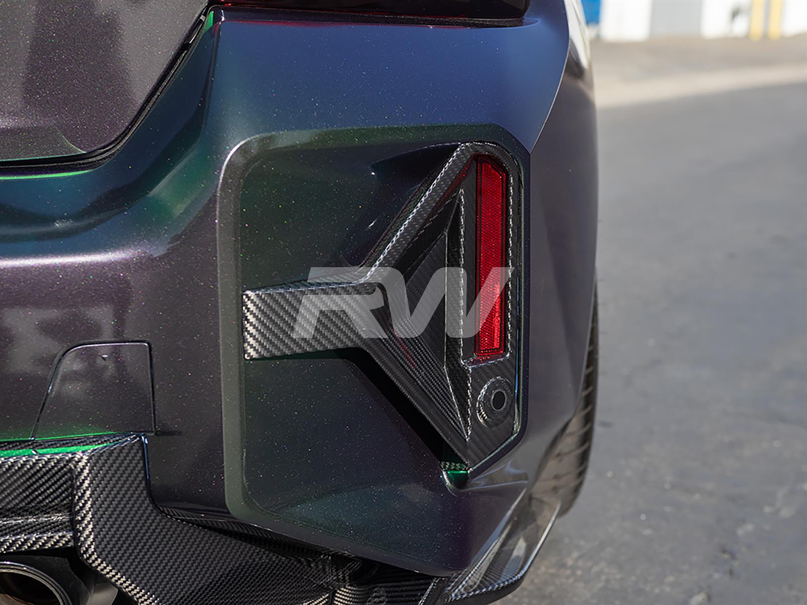 BMW G87 M2 Rear Reflector Carbon Fiber Trim