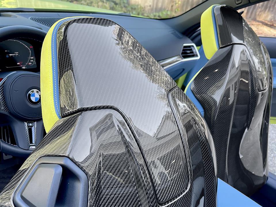 BMW G82 G83 M4 with a new set of Carbon Fiber Seat Backs