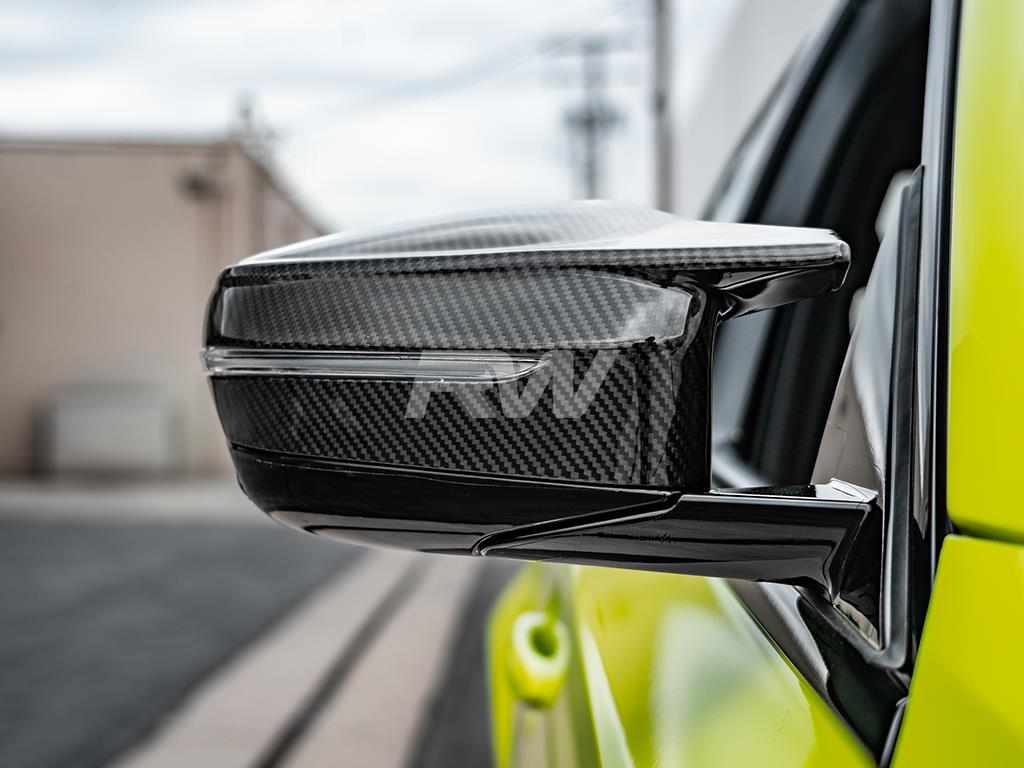 BMW G80 gets a set of Carbon Fiber Mirror Cap Replacements