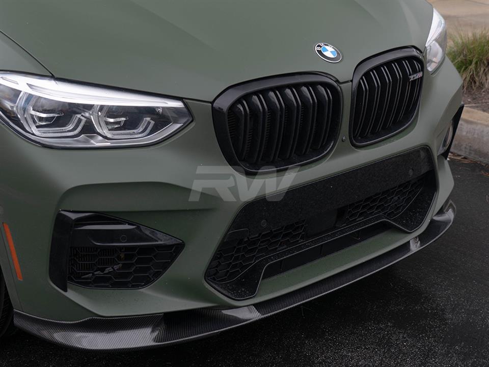 BMW F97 X3M/F98 X4M 3D Style Carbon Fiber Front Lip
