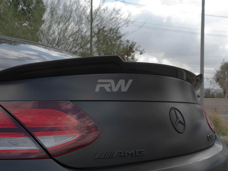 Mercedes W205 XR Coupe Carbon Fiber Trunk Spoiler
