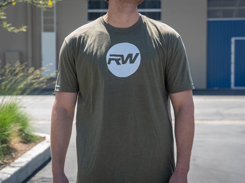 rw carbon fiber military green circle chest tee