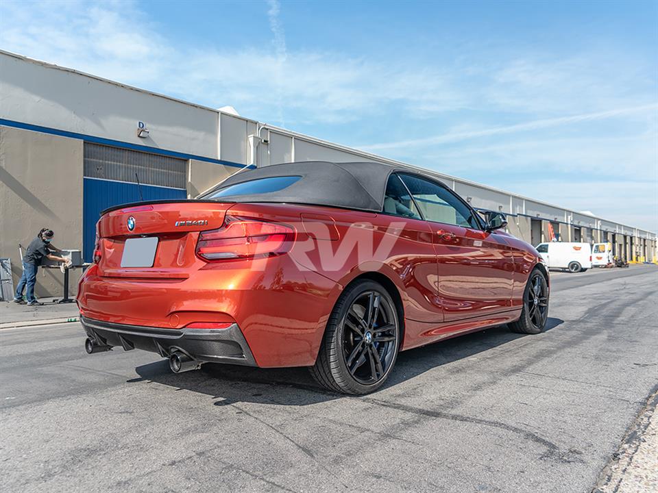 BMW F23 M240i get a new Exotics Style CF Rear Diffuser from RW