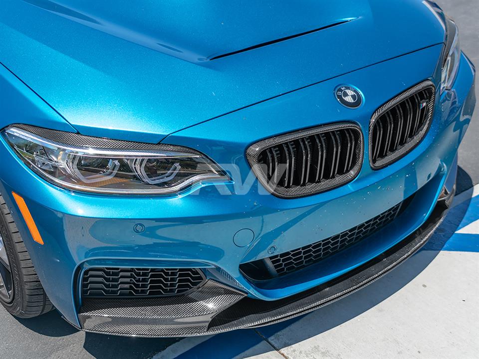 BMW F22 M235i Performance Style Carbon Fiber Front Lip