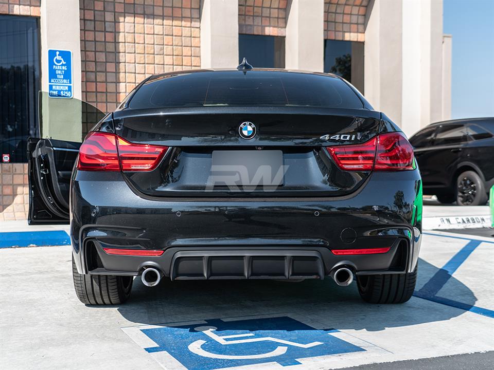 BMW F32 440i with an RW Performance Style Diffuser in Polypropylene 