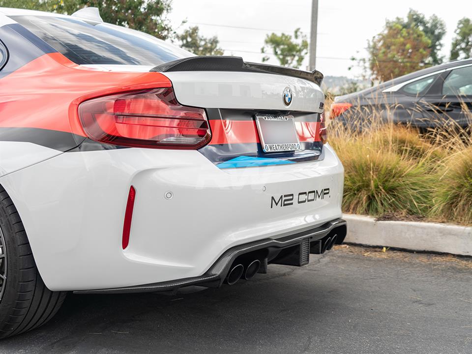 BMW M2 receives an RW CS Style Carbon Fiber Trunk Spoiler