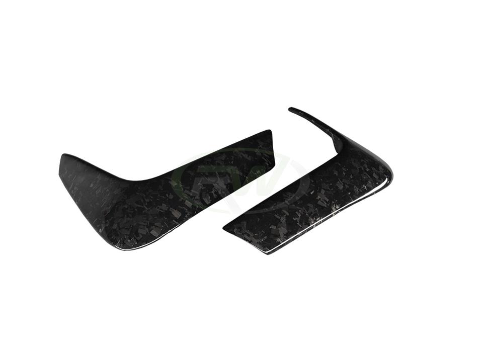 BMW F80 M3 and F82 F83 M4 with Forged Carbon Fiber Rear Bumper Splitters